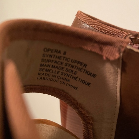 Zigi Soho Cognac Open Toe Booties. - Picture 4 of 5